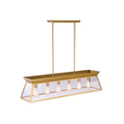 Artcraft Canada - AC11854BB - Six Light Island Chandelier - Lucian - Brushed Brass
