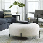 Uttermost - 23778 - Ottoman - Arles - Satin Black