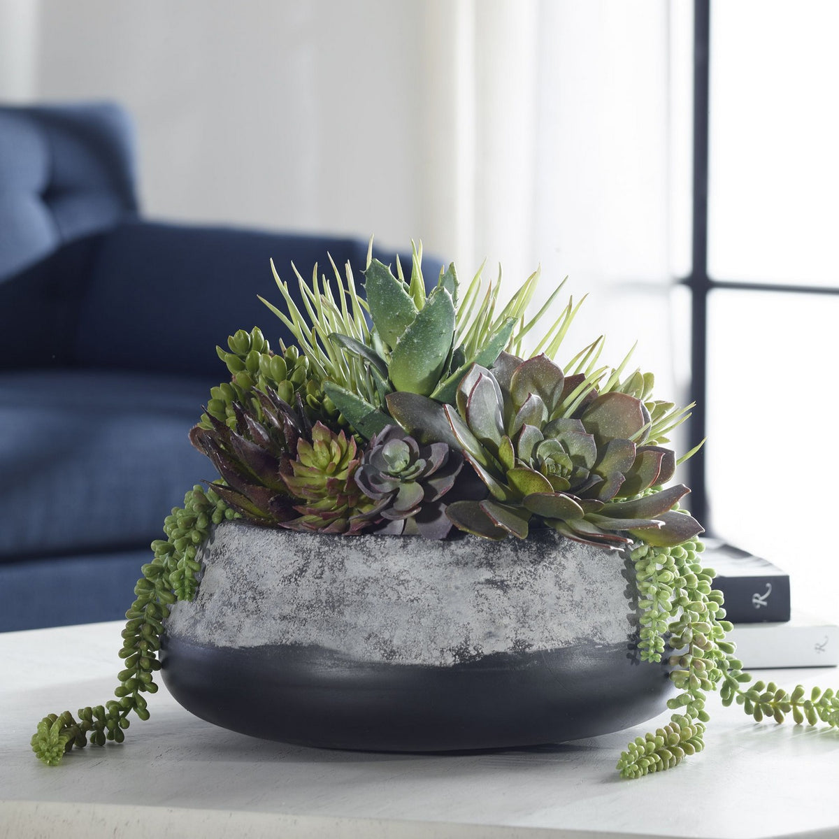 Uttermost - 60214 - Centerpiece - Yuma - Green And Burgundy