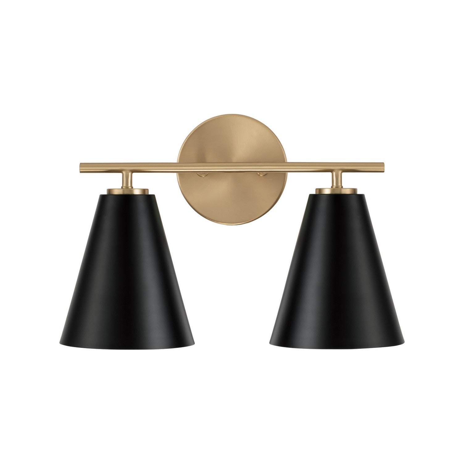 Capital Lighting - AA1038RK - Two Light Vanity - Charlie - Matte Brass and Black