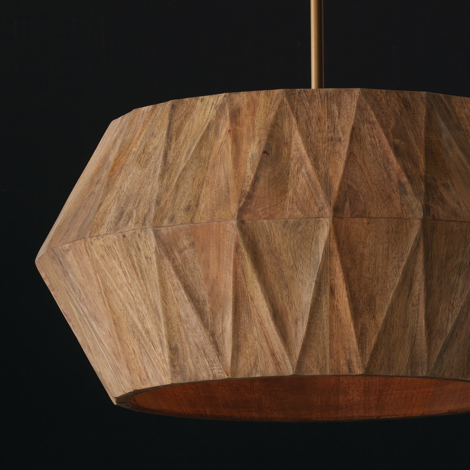 Capital Lighting - 351041LW - Four Light Pendant - Nadeau - Light Wood and Patinaed Brass