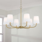 Capital Lighting - 449462AD-706 - Six Light Chandelier - Brody - Aged Brass