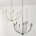 Capital Lighting - 452191MB - Nine Light Chandelier - Ansley - Matte Black
