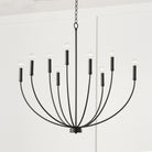 Capital Lighting - 452191MB - Nine Light Chandelier - Ansley - Matte Black