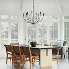 Capital Lighting - 452191MB - Nine Light Chandelier - Ansley - Matte Black