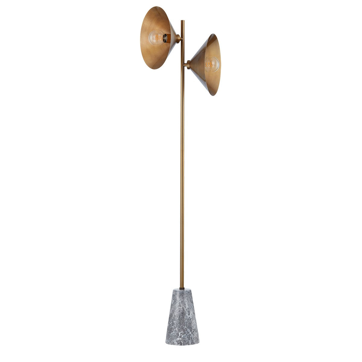 Troy Lighting - PFL1064-PBR - Two Light Floor Lamp - Bash - Patina Brass