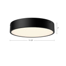 Alora Canada - FM554011MB-5CCT - LED Plafonnier - Adélaïde - Noir mat