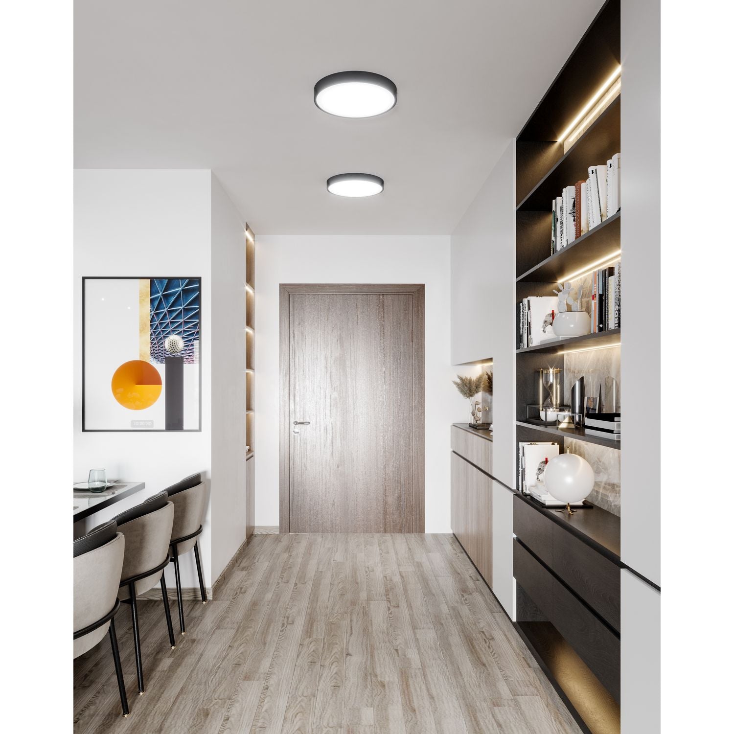 Alora Canada - FM554015MB-5CCT - LED Flush Mount - Adelaide - Matte Black