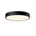 Alora Canada - FM554015MB-5CCT - LED Plafonnier - Adélaïde - Noir mat