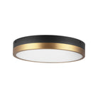 Alora Canada - FM554211AGMB-5CCT - LED Plafonnier - Adélaïde - Or vieilli/Noir mat