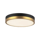 Alora Canada - FM554211AGMB-5CCT - LED Plafonnier - Adélaïde - Or vieilli/Noir mat