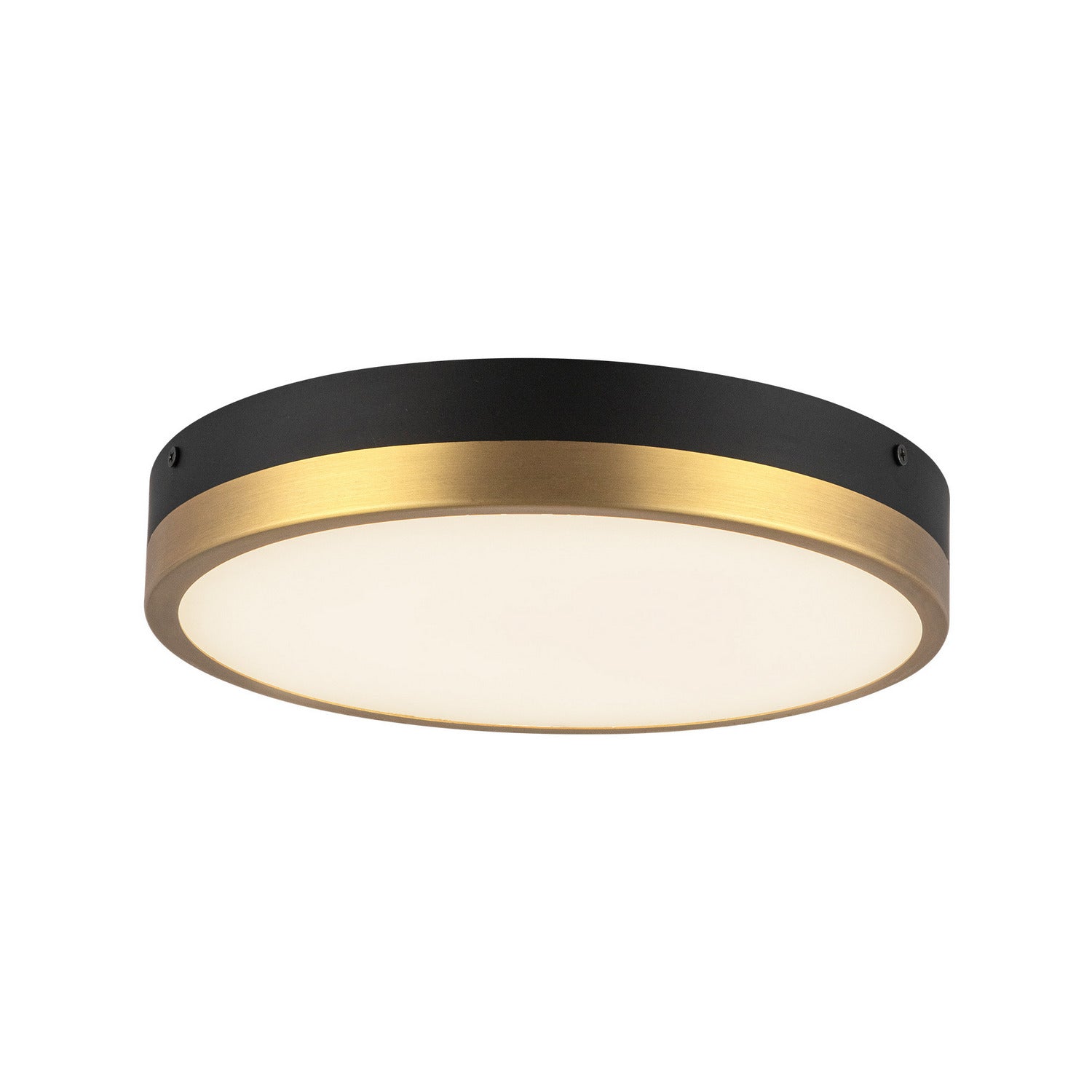 Alora Canada - FM554211AGMB-5CCT - LED Flush Mount - Adelaide - Aged Gold/Matte Black