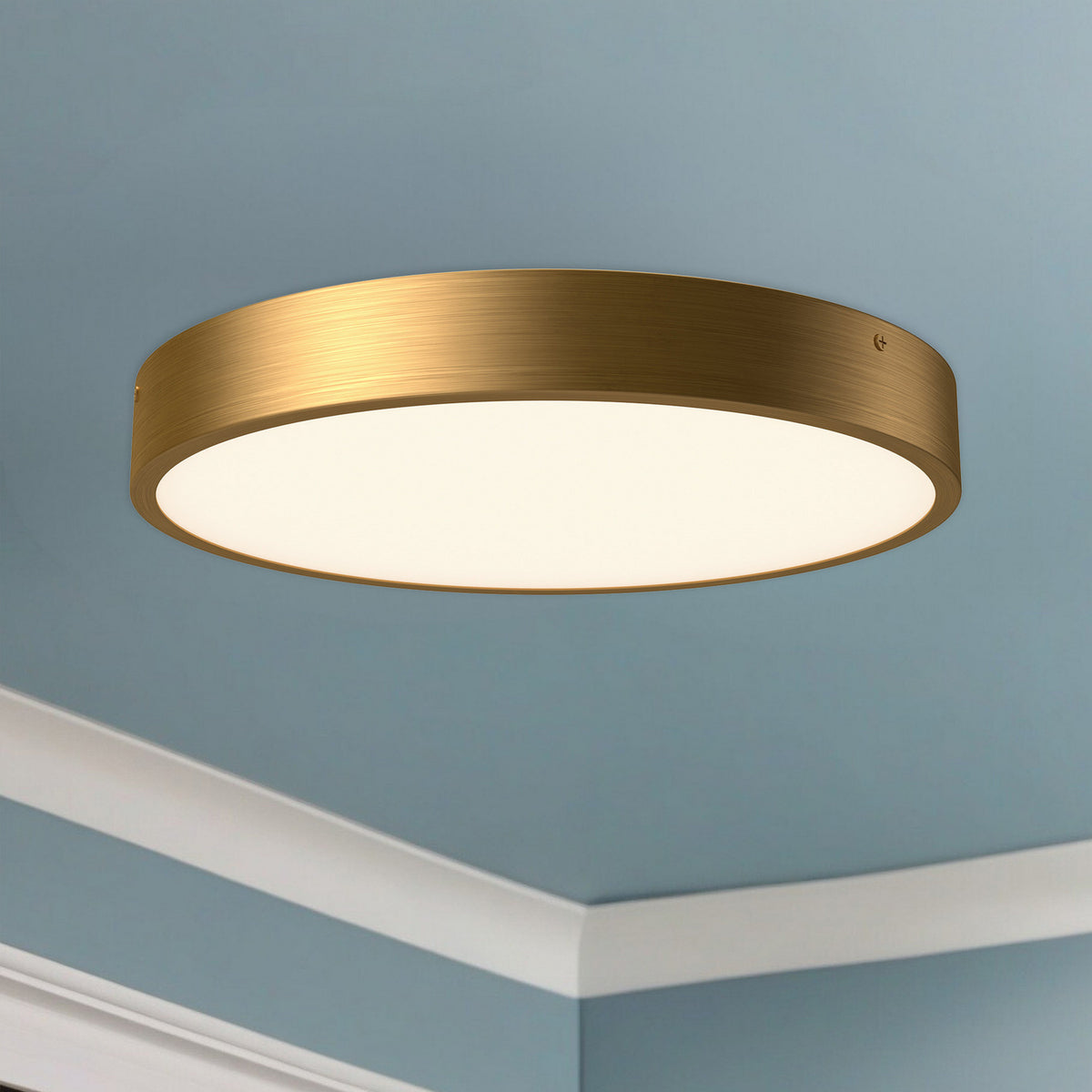 Alora Canada - FM554015AG-5CCT - LED Flush Mount - Adelaide - Aged Gold