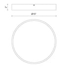 Alora Canada - FM554015AG-5CCT - LED Plafonnier - Adélaïde - Or vieilli