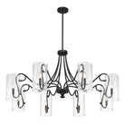 Savoy House - 1-4570-8-89 - Eight Light Chandelier - Calgary - Matte Black