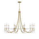 Savoy House - 1-7712-10-195 - Ten Light Chandelier - Mayfair - Warm Brass and Chrome