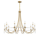 Savoy House - 1-7712-10-195 - Ten Light Chandelier - Mayfair - Warm Brass and Chrome