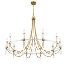 Savoy House - 1-7712-10-195 - Ten Light Chandelier - Mayfair - Warm Brass and Chrome