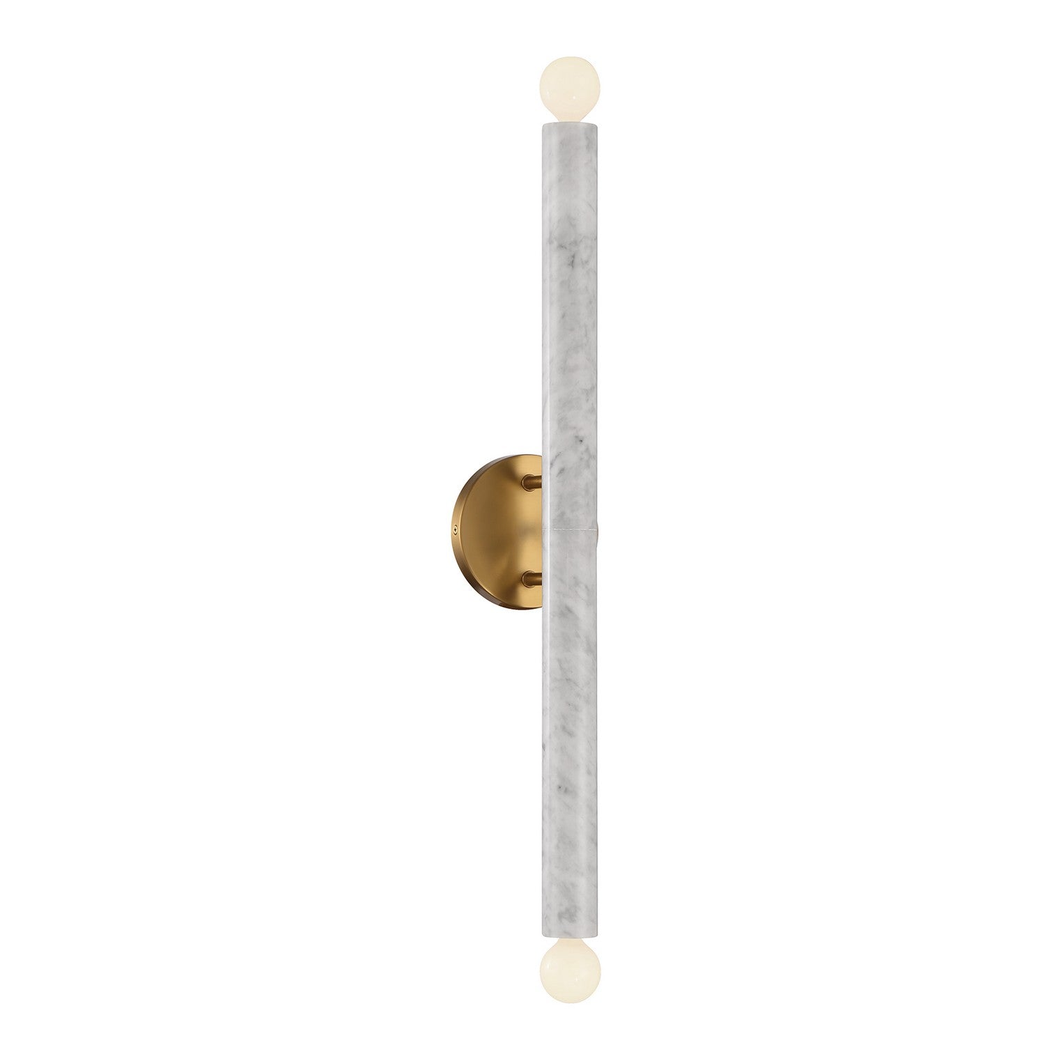Savoy House - 9-2901-2-264 - Two Light Wall Sconce - Callaway - White Marble with Warm Brass