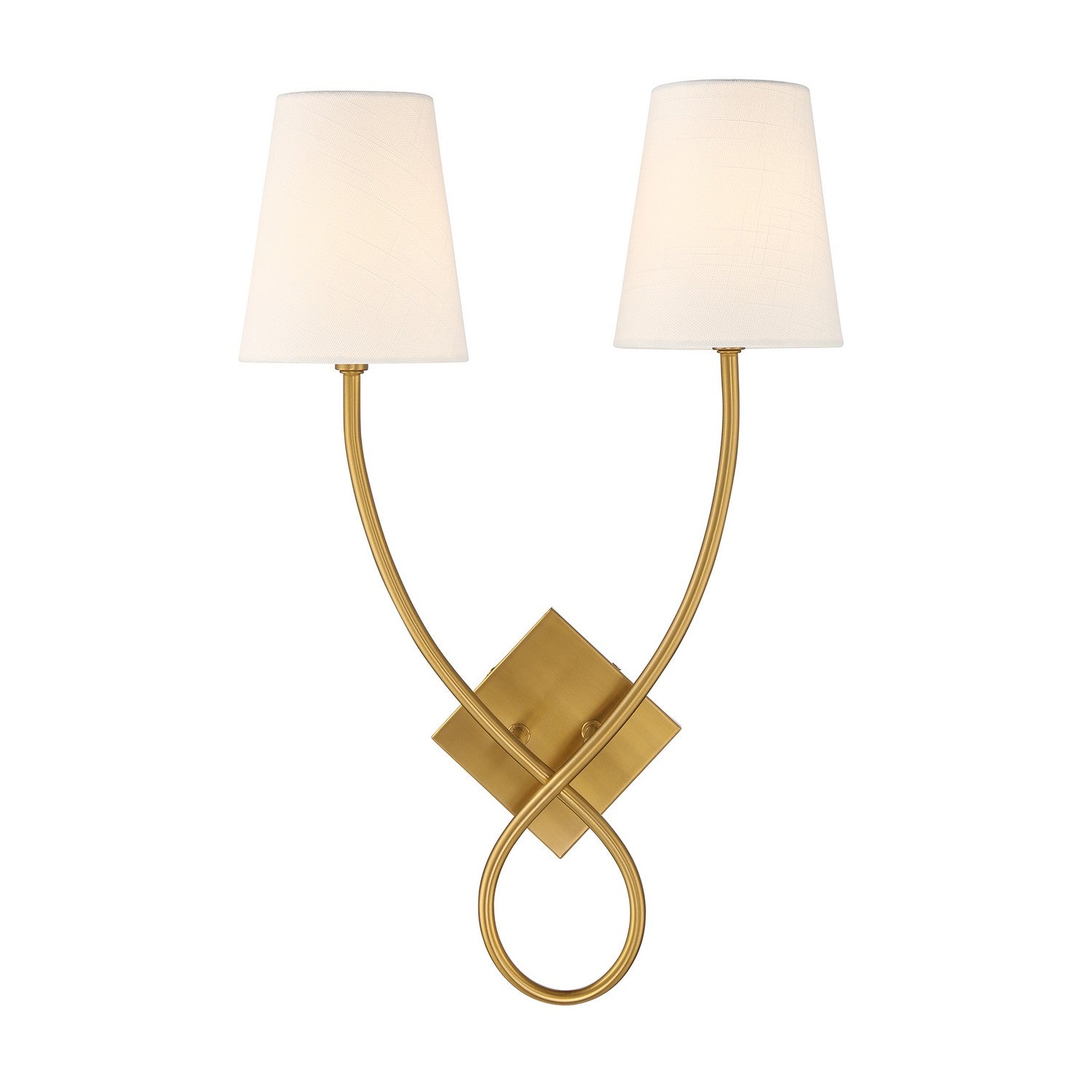 Savoy House - 9-4928-2-322 - Two Light Wall Sconce - Barclay - Warm Brass