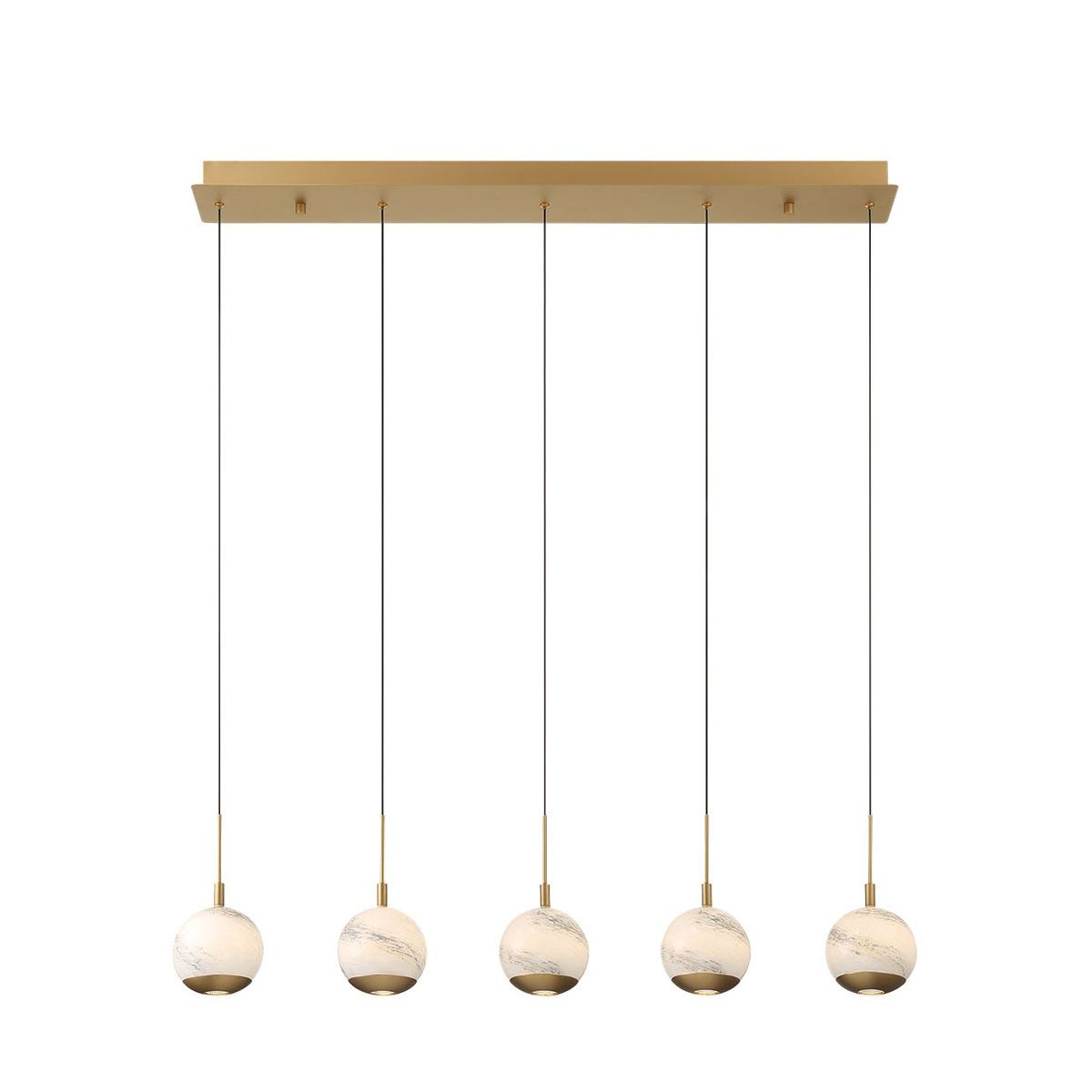 Lib & Co. Canada - 10208-030 - LED Chandelier - Baveno - Painted Antique Brass