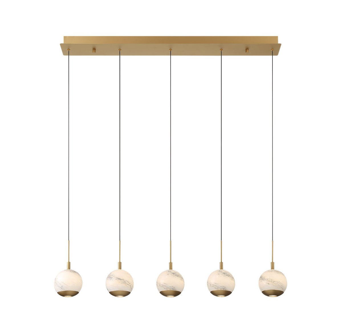 Lib & Co. Canada - 10208-030 - LED Chandelier - Baveno - Painted Antique Brass