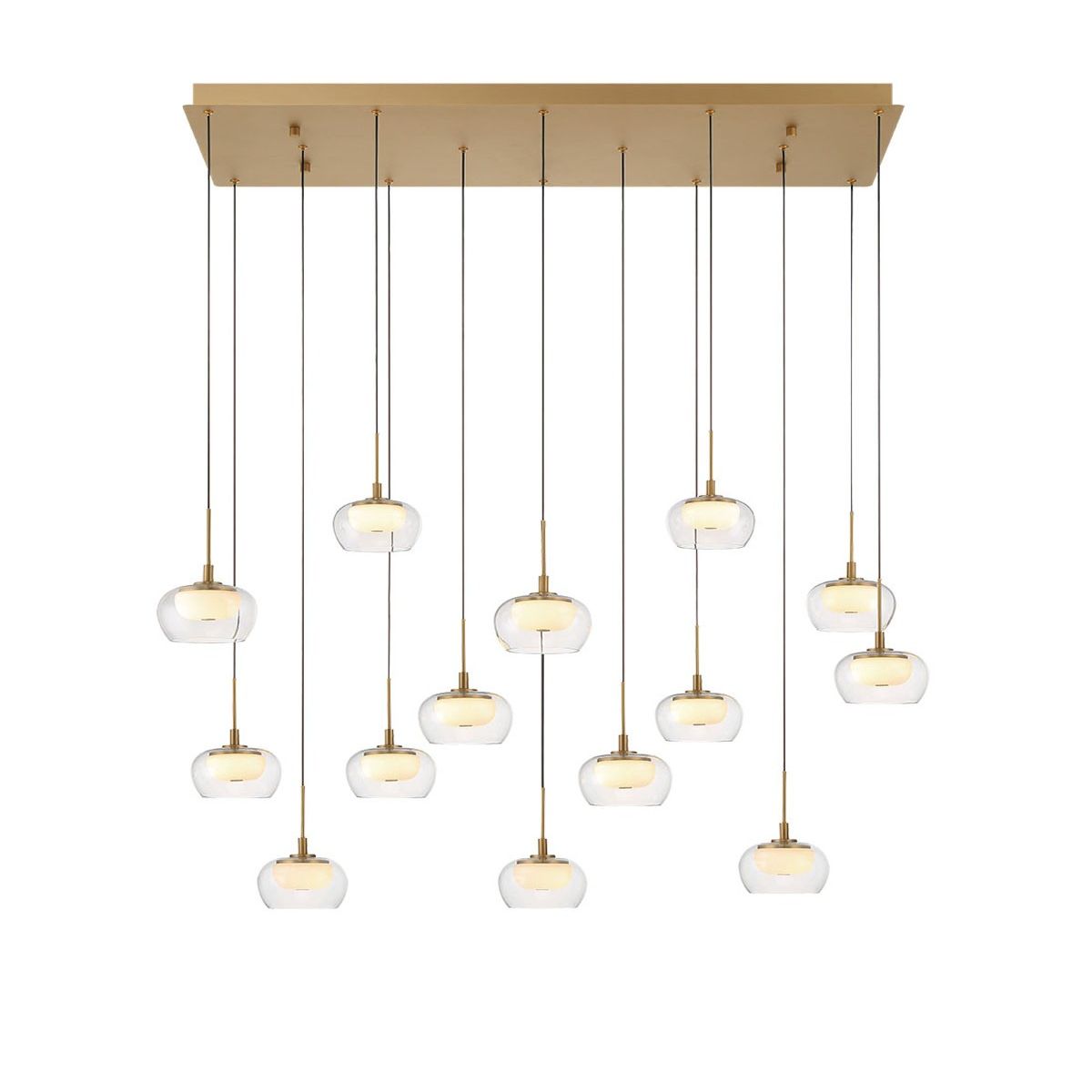 Lib & Co. Canada - 10218-030 - LED Chandelier - Manarola - Painted Antique Brass
