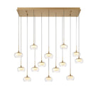 Lib & Co. Canada - 10218-030 - LED Chandelier - Manarola - Painted Antique Brass