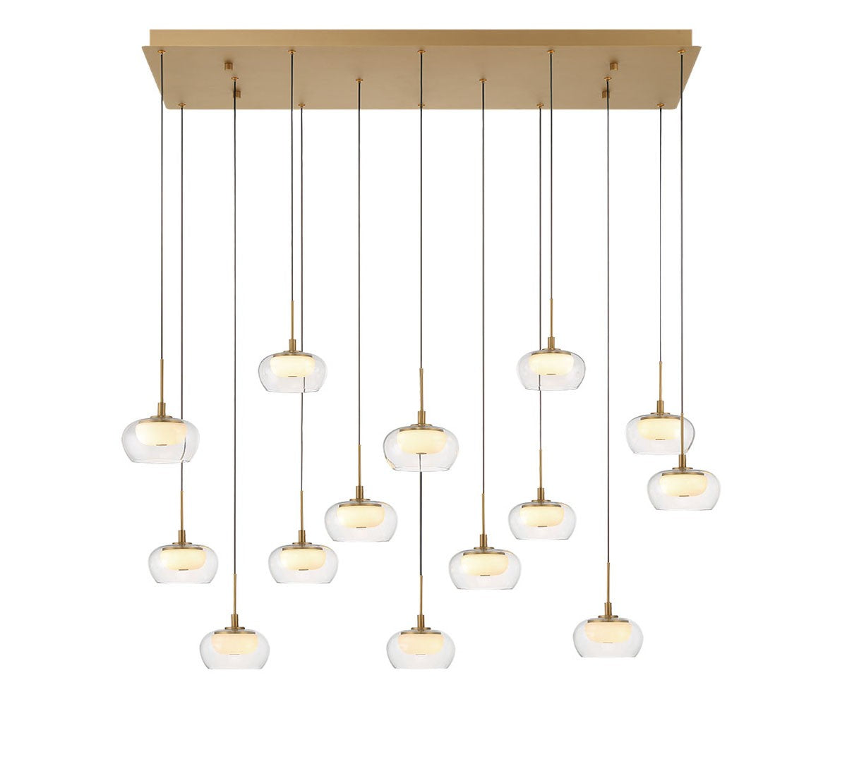 Lib & Co. Canada - 10218-030 - LED Chandelier - Manarola - Painted Antique Brass