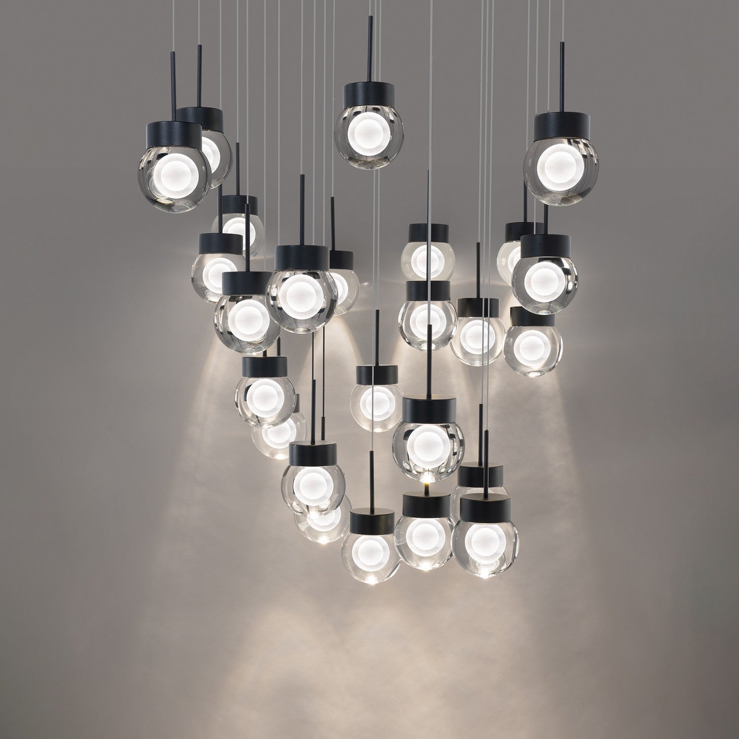 Modern Forms Canada - PD-82025S-BK - LED Pendant - Double Bubble - Black