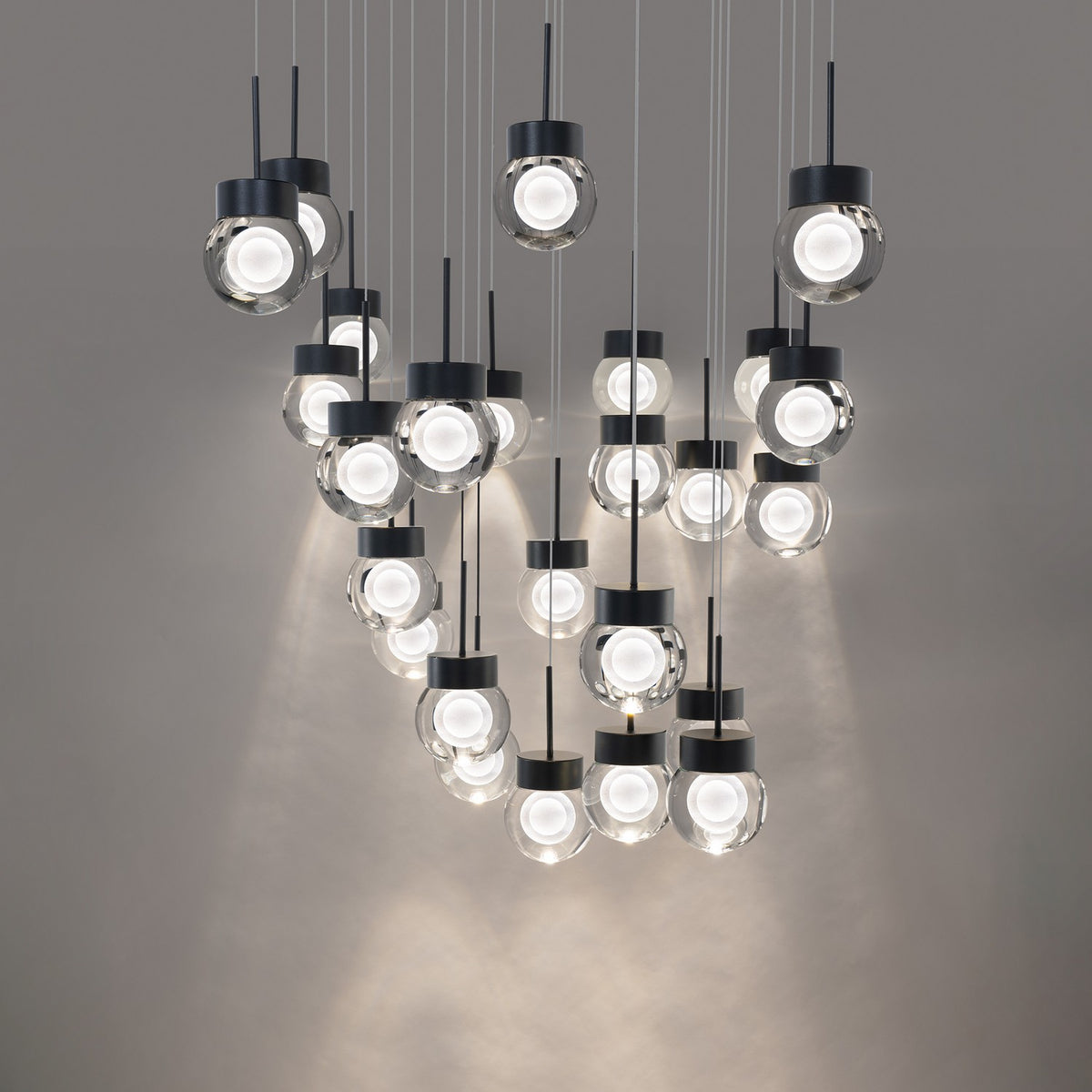 Modern Forms Canada - PD-82025S-BK - DEL Suspension - Double bulle - Noir