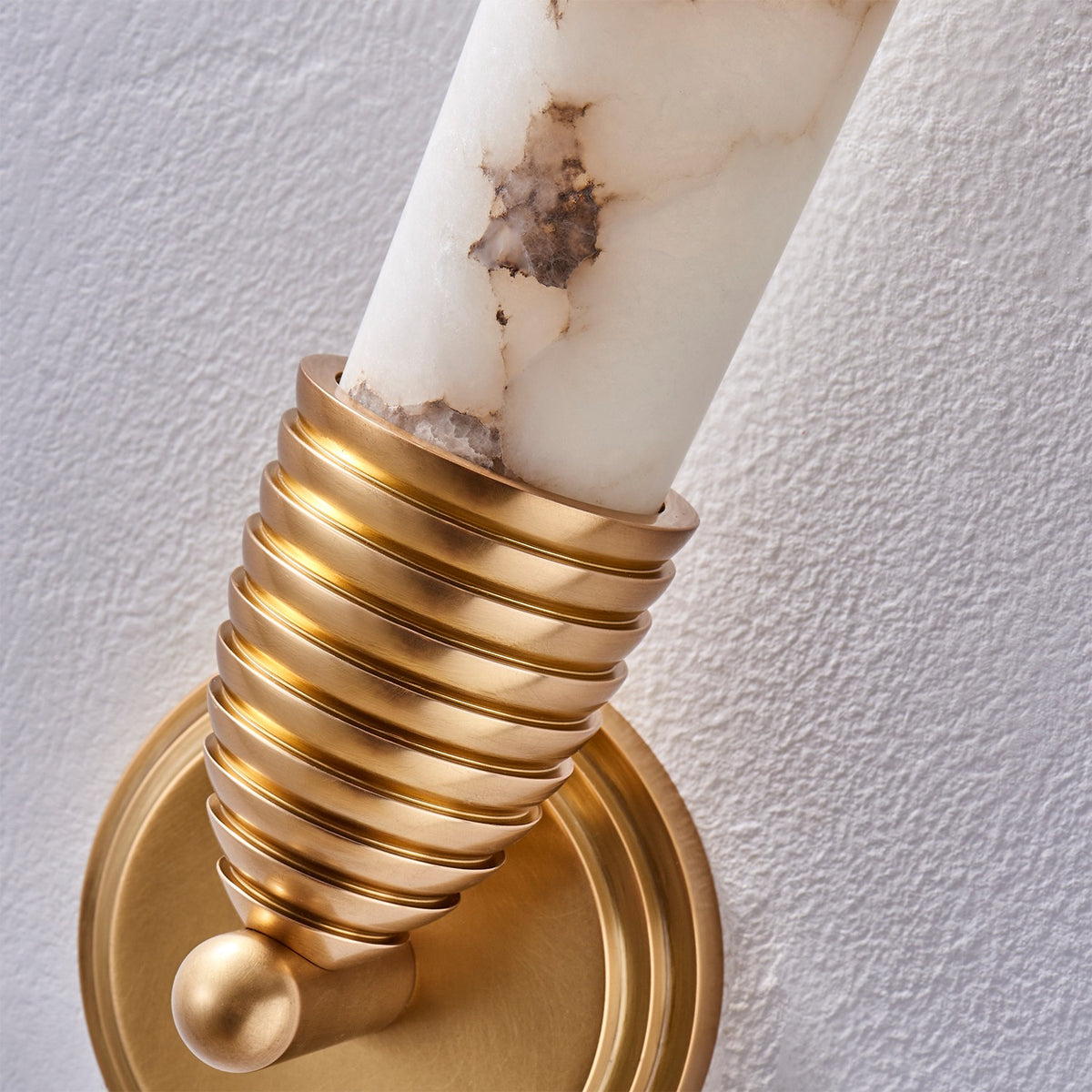 Kalco - 523731TRB - LED Murale - Gypse - Laiton véritable