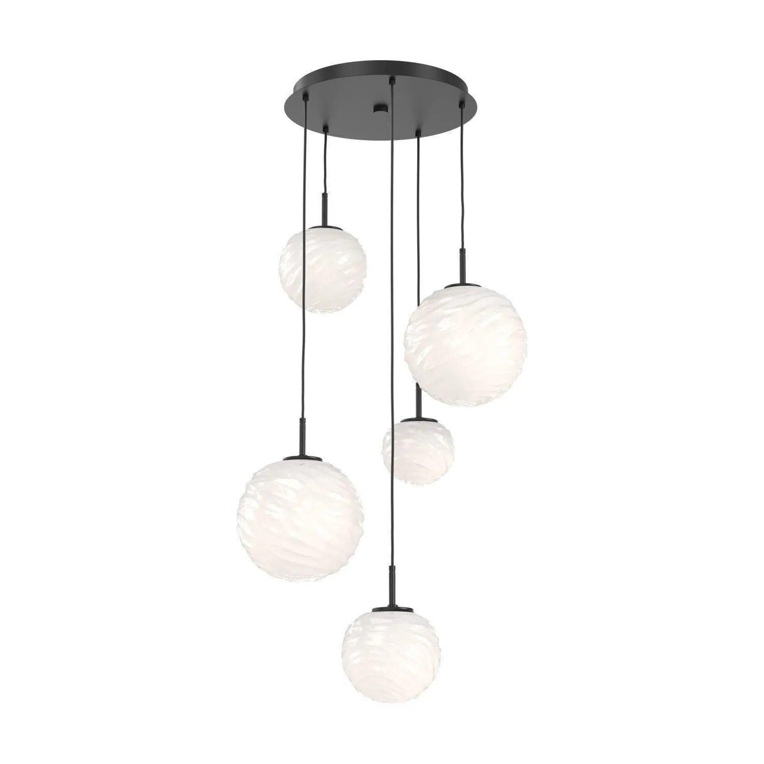 Hammerton Studio - CHB0092-05-MB-WL-C01-L3 - LED Chandelier - Gaia - Matte Black