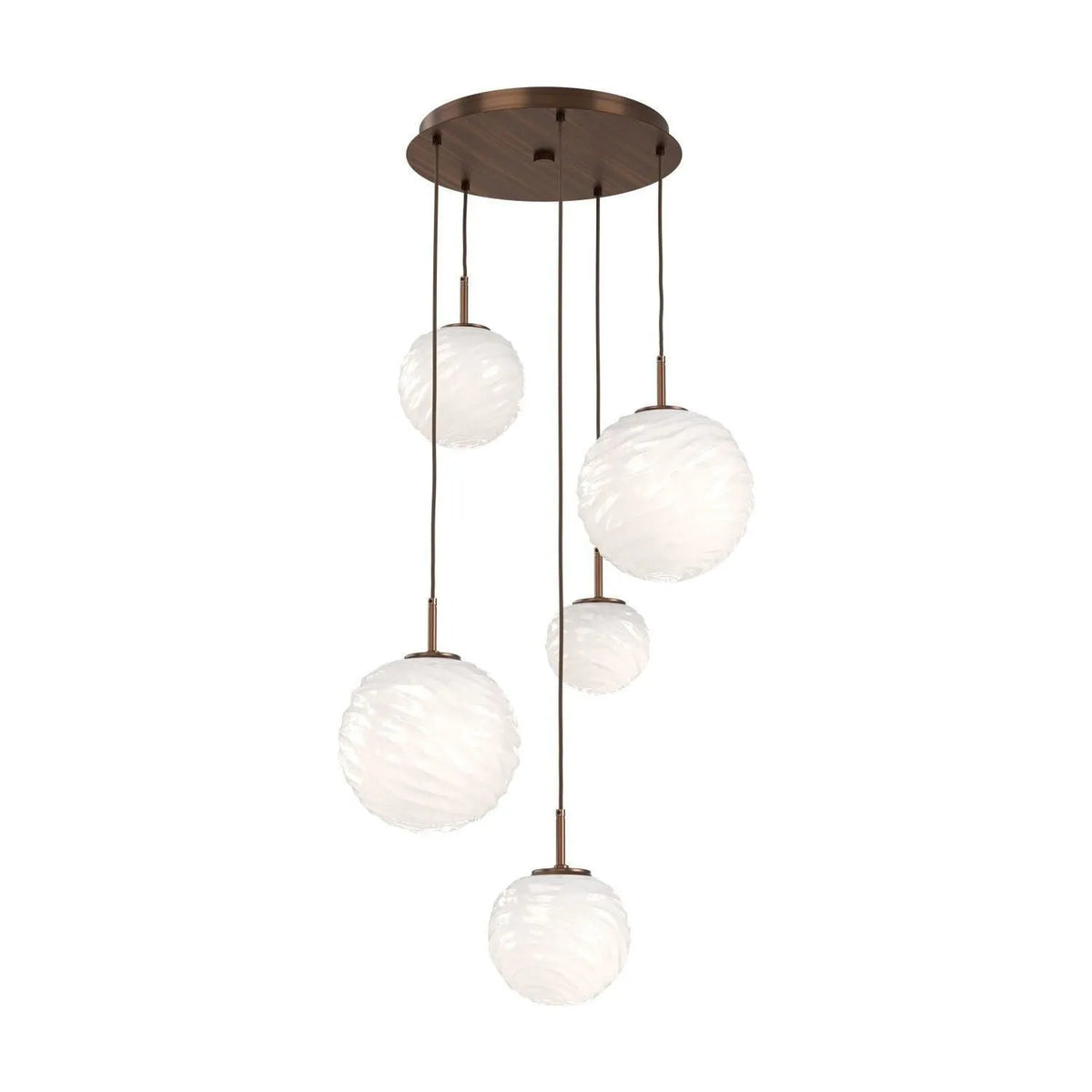 Hammerton Studio - CHB0092-05-RB-WL-C01-L3 - LED Chandelier - Gaia - Oil Rubbed Bronze