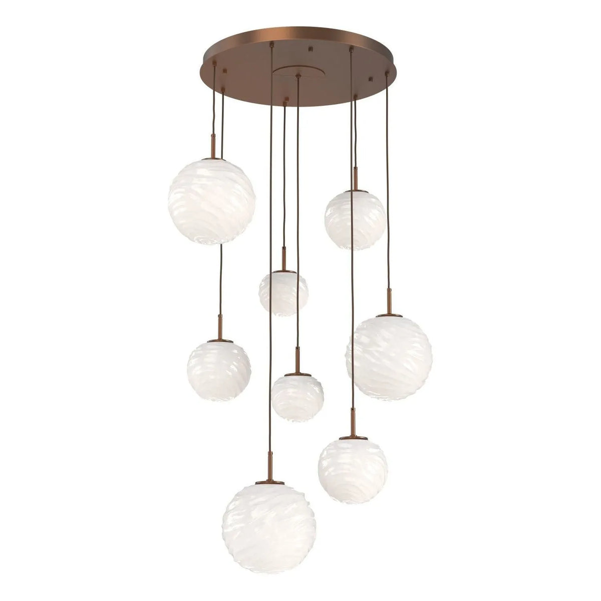 Hammerton Studio - CHB0092-08-BB-WL-C01-L3 - LED Chandelier - Gaia - Burnished Bronze