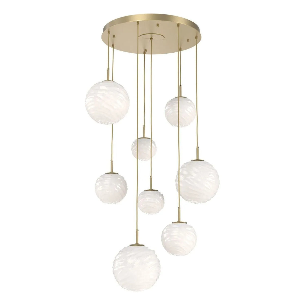 Hammerton Studio - CHB0092-08-GB-WL-C01-L3 - LED Chandelier - Gaia - Gilded Brass