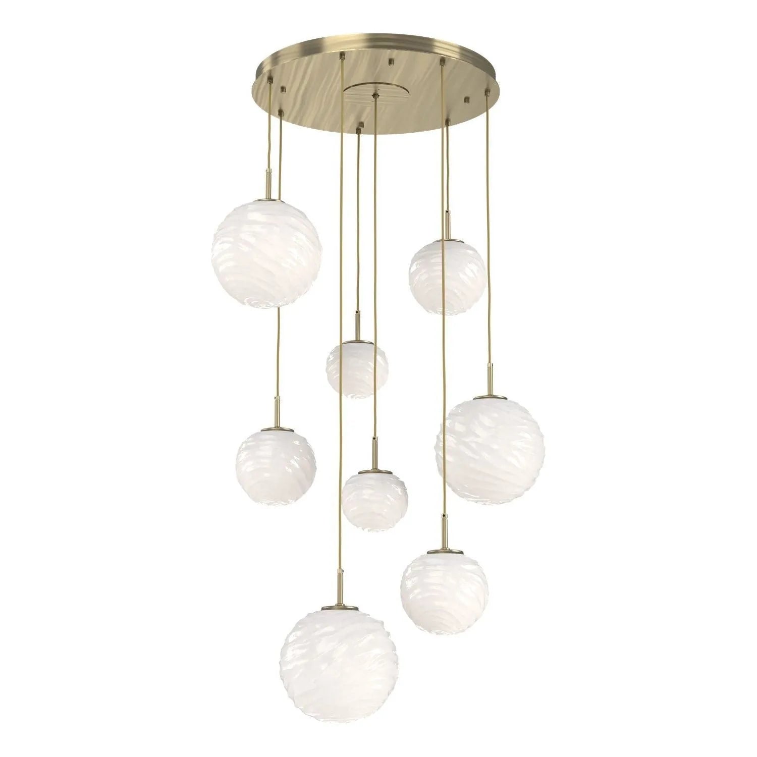 Hammerton Studio - CHB0092-08-HB-WL-C01-L3 - LED Chandelier - Gaia - Heritage Brass