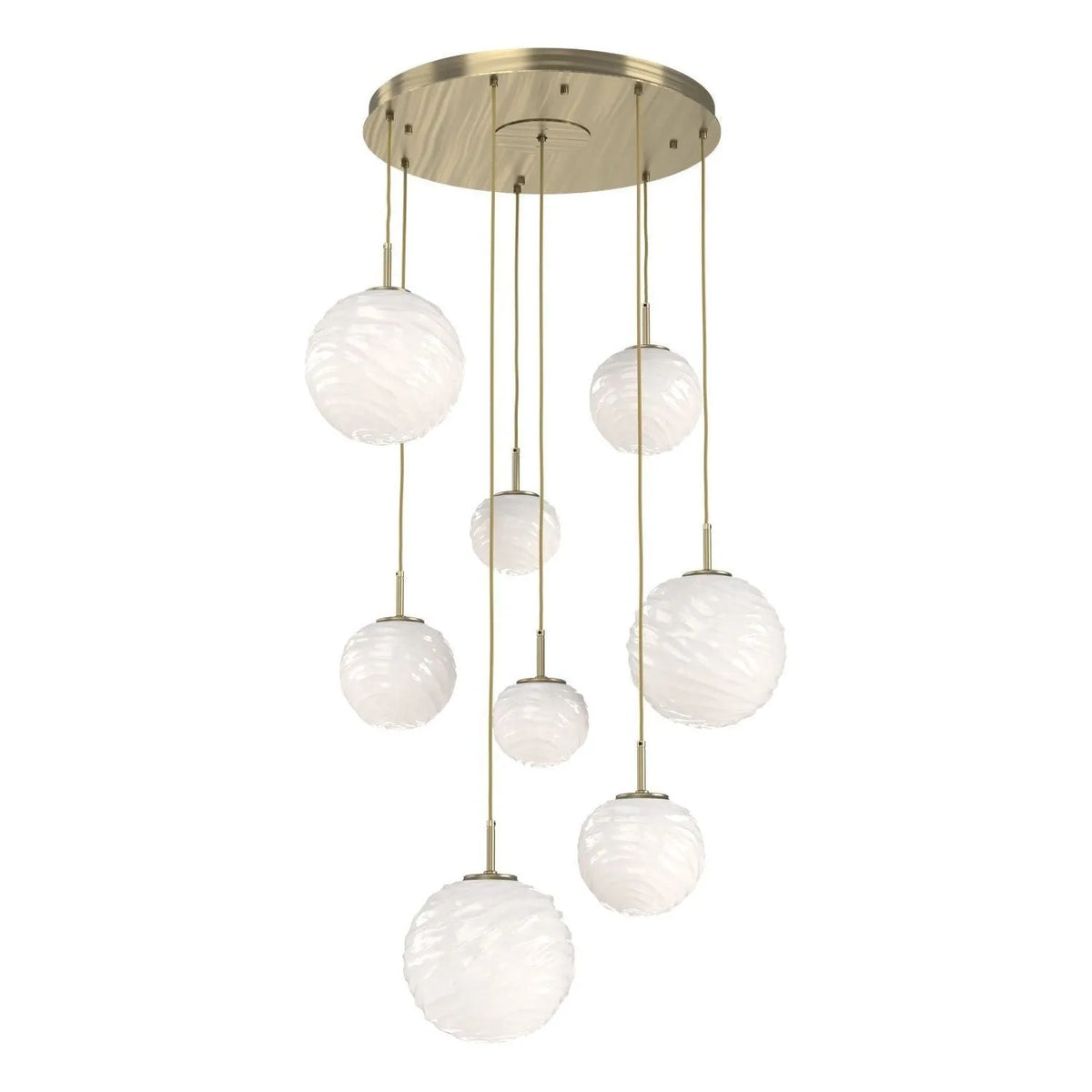 Hammerton Studio - CHB0092-08-HB-WL-C01-L3 - LED Chandelier - Gaia - Heritage Brass