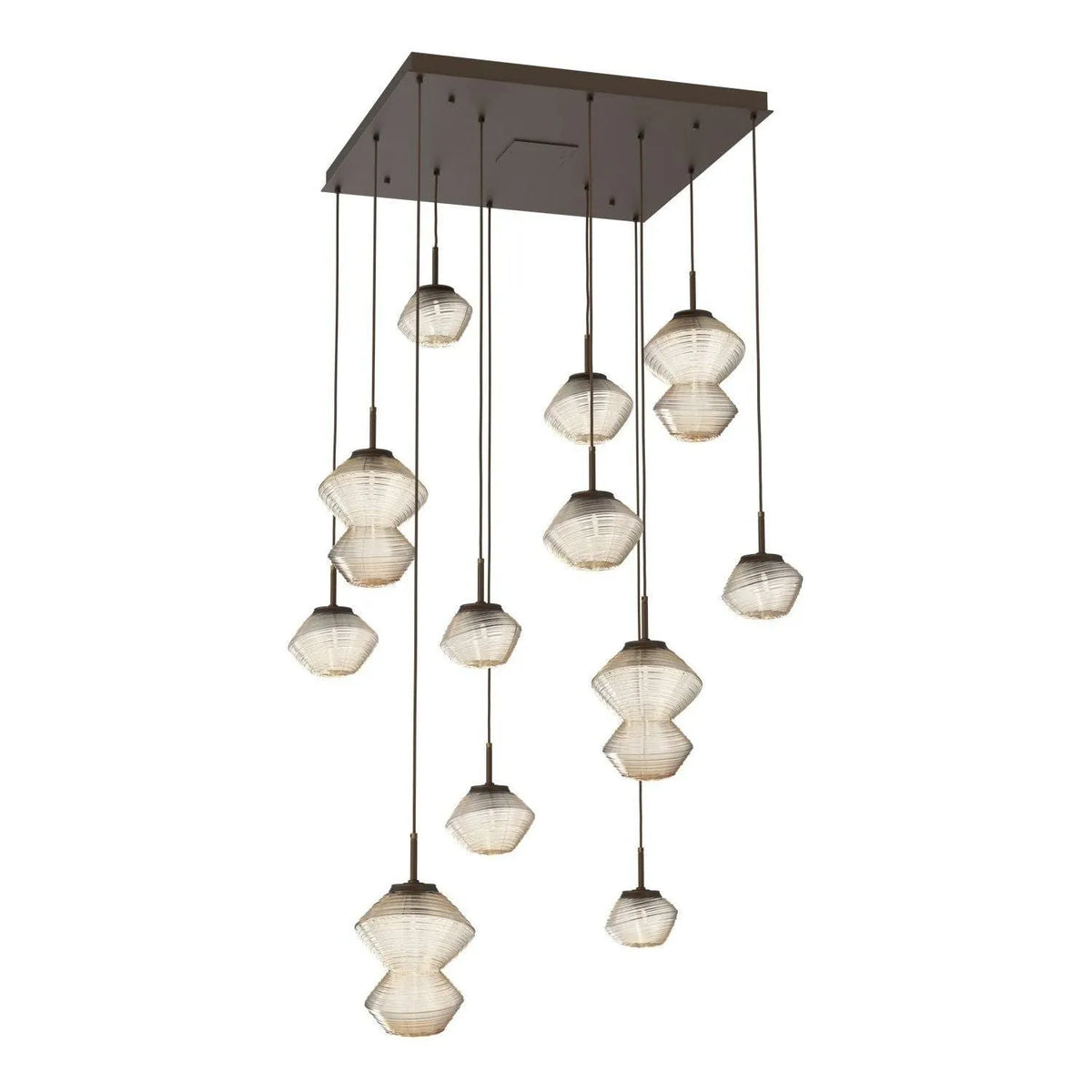 Hammerton Studio - CHB0089-12-FB-A-C01-L3 - LED Chandelier - Mesa - Flat Bronze