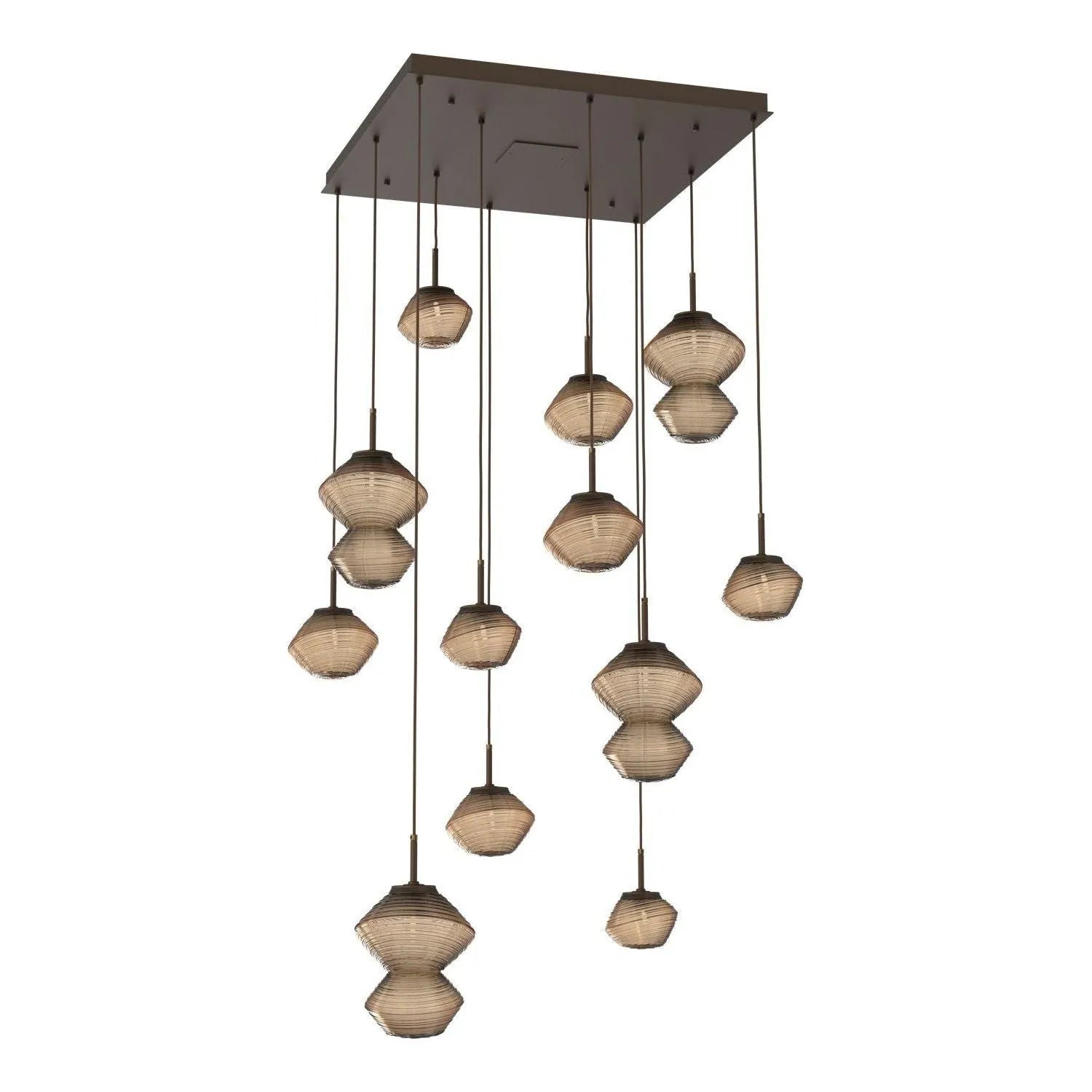 Hammerton Studio - CHB0089-12-FB-B-C01-L3 - LED Chandelier - Mesa - Flat Bronze