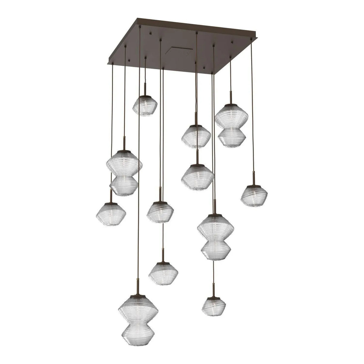 Hammerton Studio - CHB0089-12-FB-C-C01-L1 - LED Chandelier - Mesa - Flat Bronze