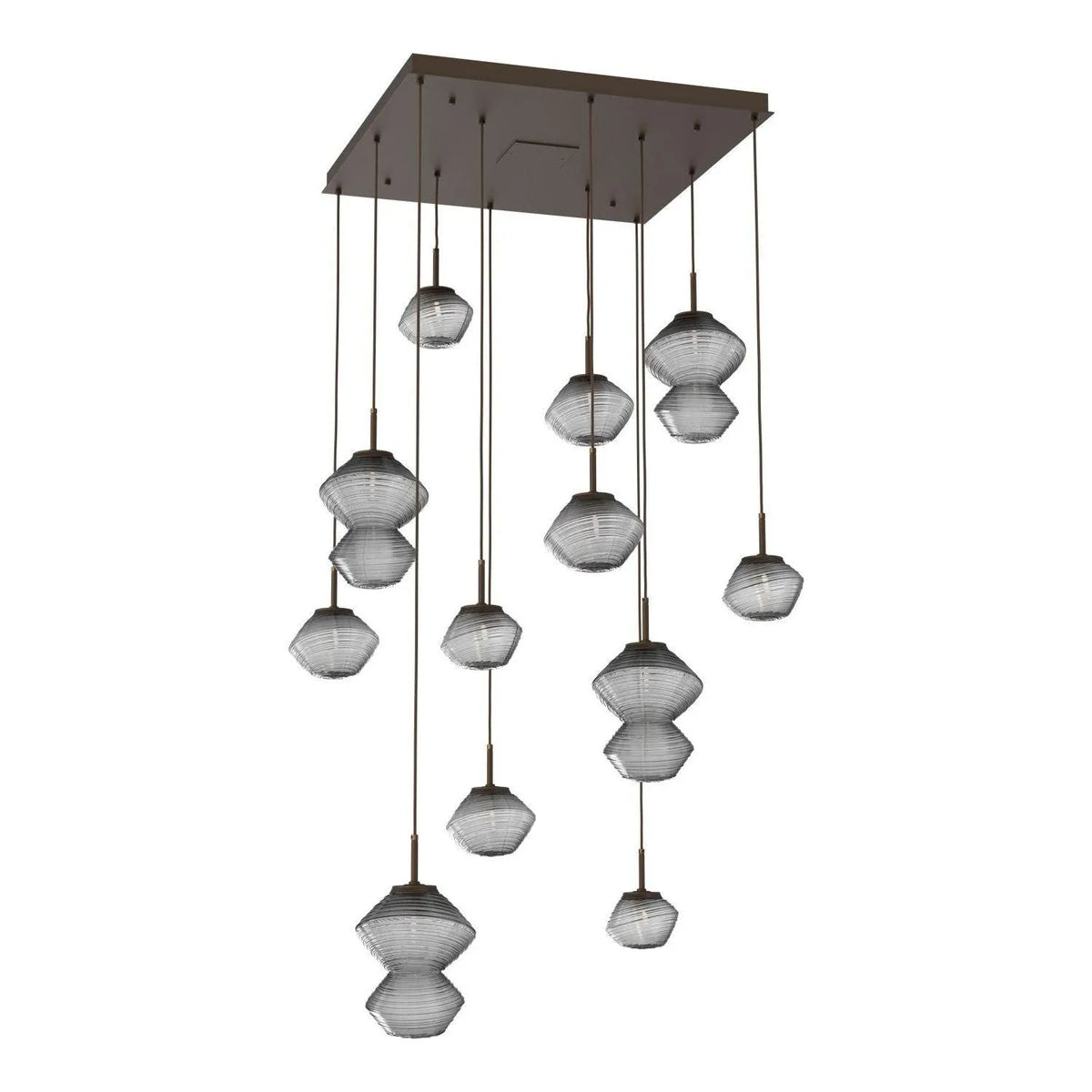 Hammerton Studio - CHB0089-12-FB-S-C01-L3 - LED Chandelier - Mesa - Flat Bronze
