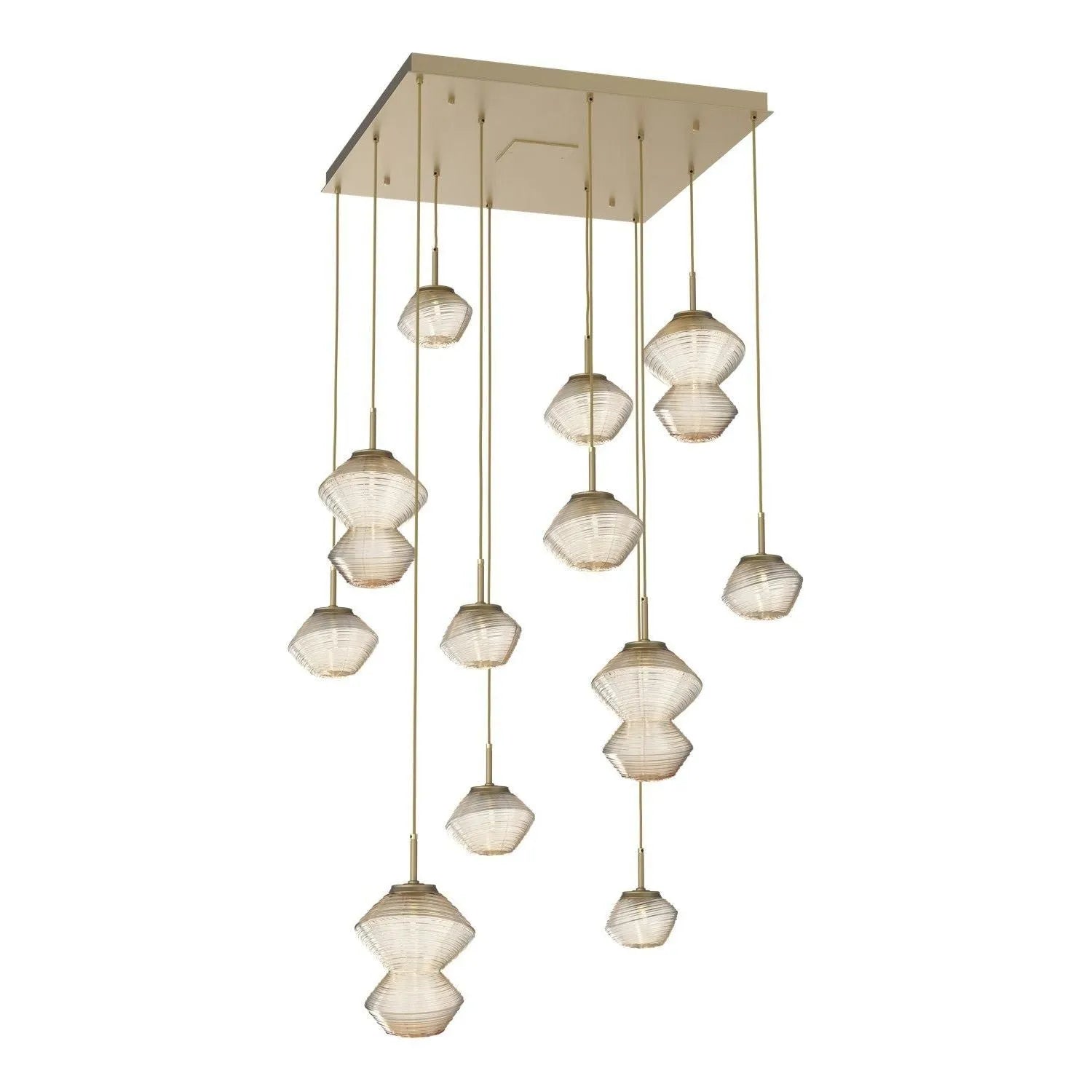Hammerton Studio - CHB0089-12-GB-A-C01-L1 - LED Chandelier - Mesa - Gilded Brass