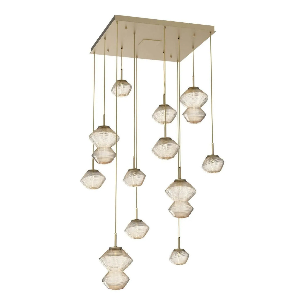Hammerton Studio - CHB0089-12-GB-A-C01-L1 - LED Chandelier - Mesa - Gilded Brass