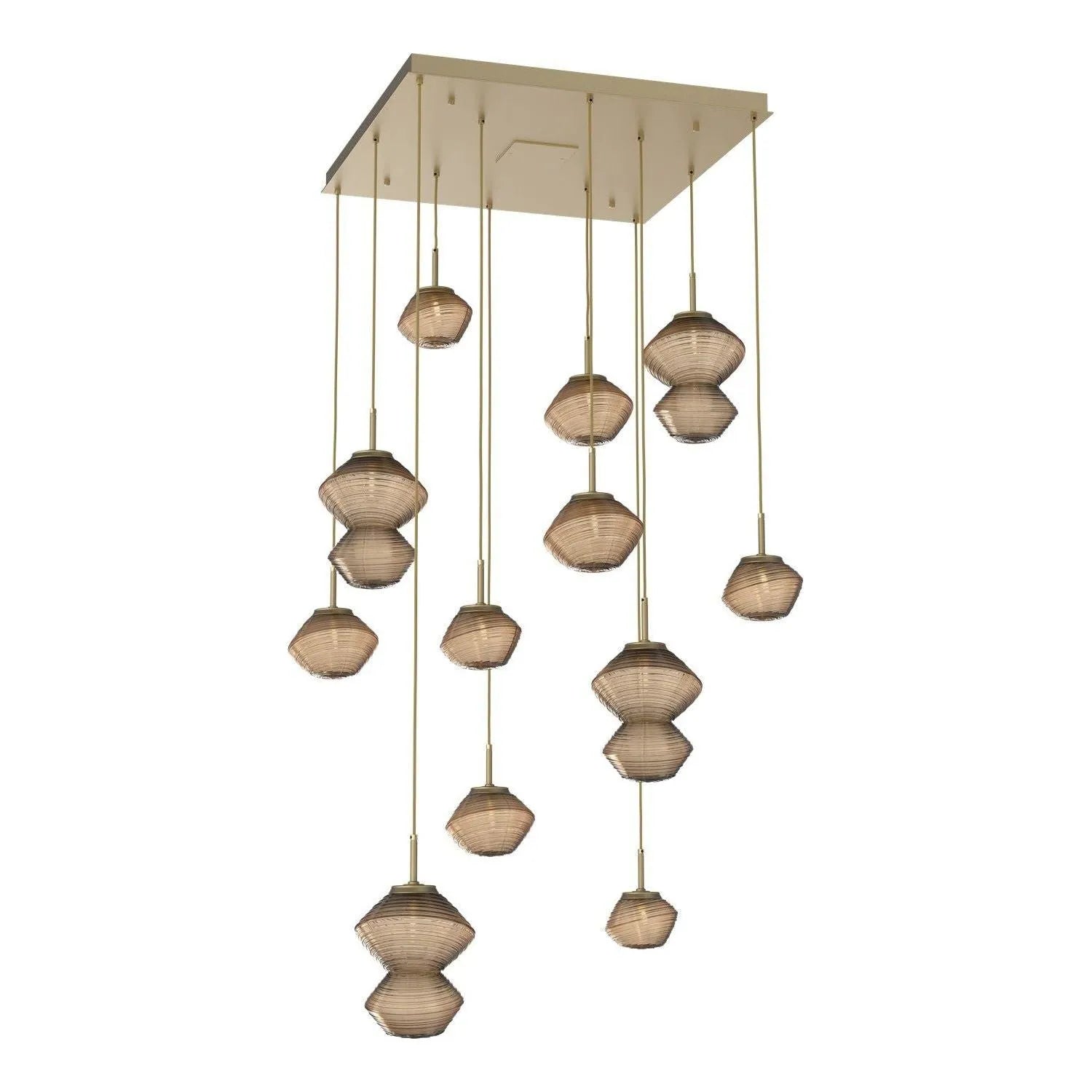 Hammerton Studio - CHB0089-12-GB-B-C01-L1 - LED Chandelier - Mesa - Gilded Brass