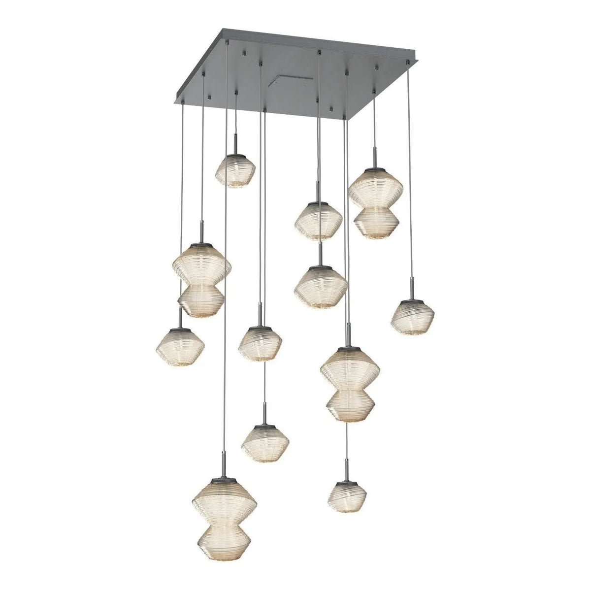 Hammerton Studio - CHB0089-12-GM-A-C01-L1 - LED Chandelier - Mesa - Gunmetal