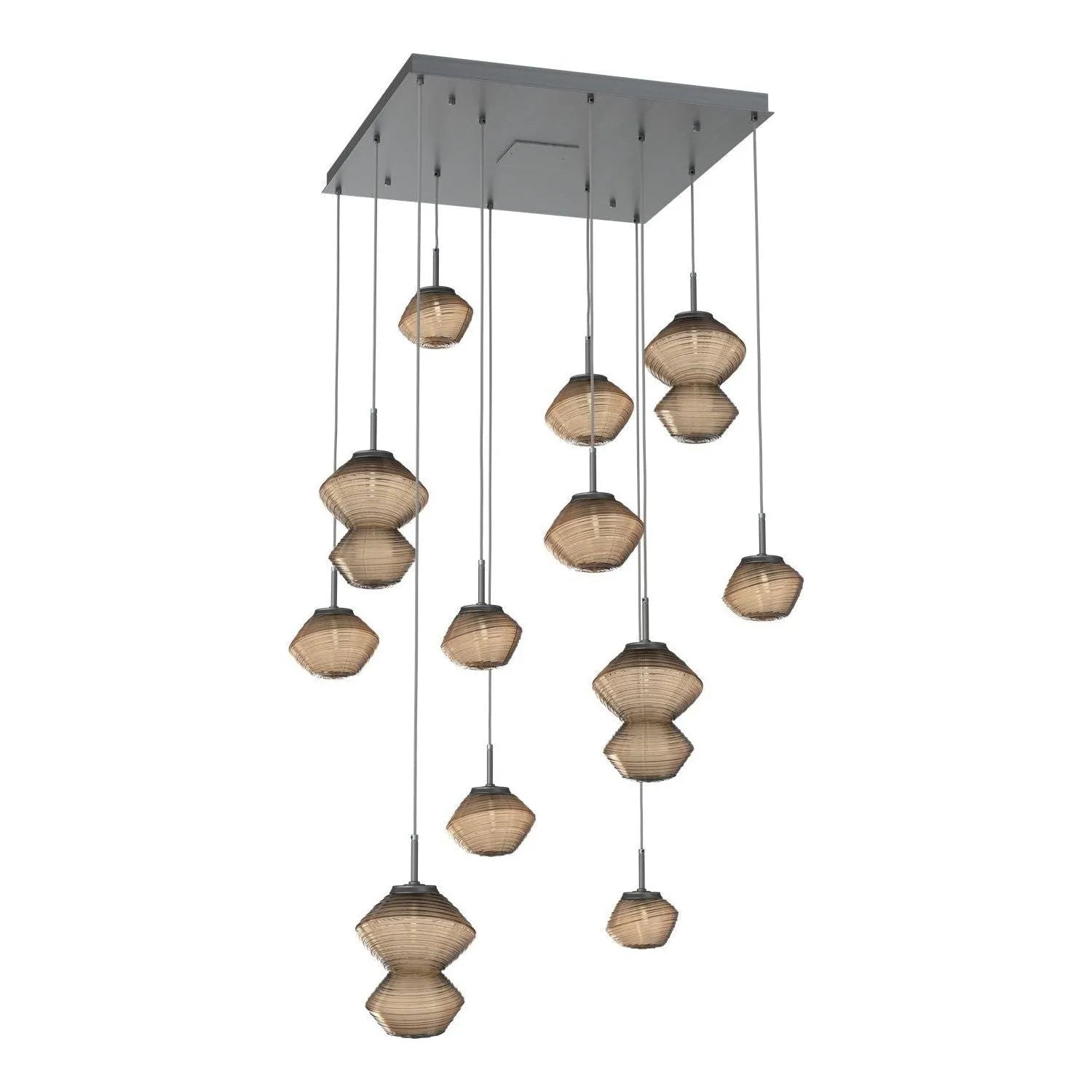Hammerton Studio - CHB0089-12-GM-B-C01-L1 - LED Chandelier - Mesa - Gunmetal