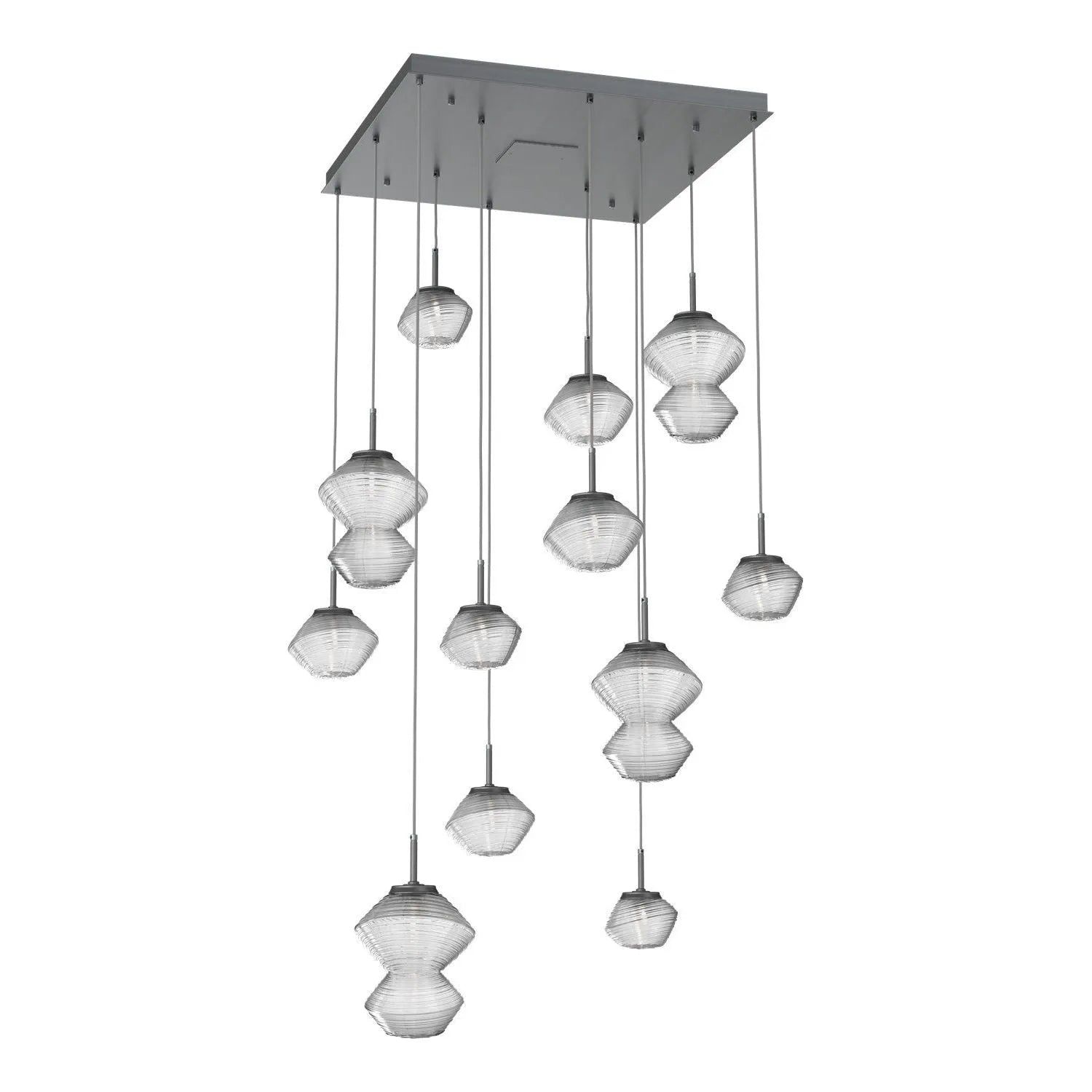 Hammerton Studio - CHB0089-12-GM-C-C01-L1 - LED Chandelier - Mesa - Gunmetal