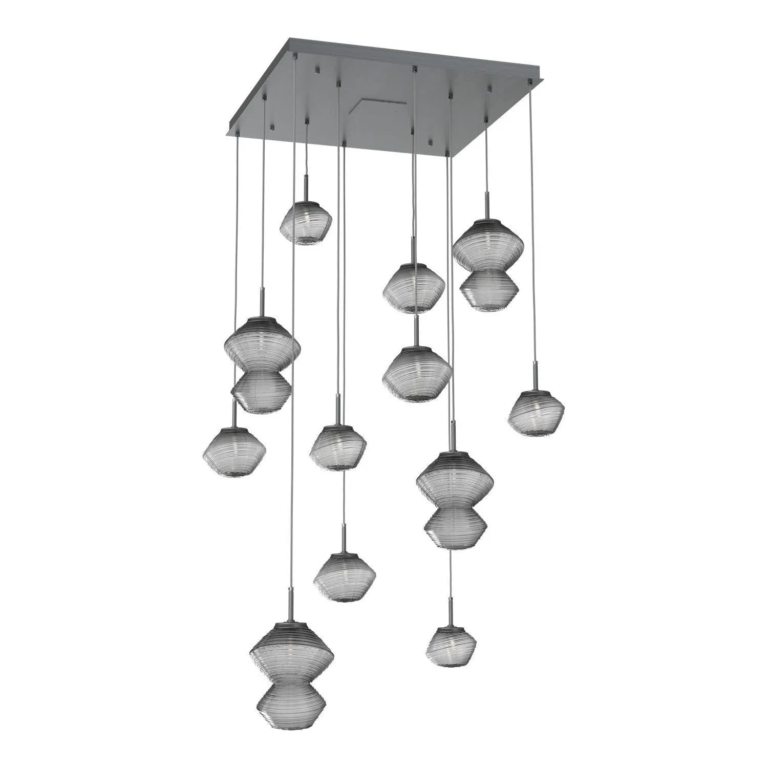 Hammerton Studio - CHB0089-12-GM-S-C01-L3 - LED Chandelier - Mesa - Gunmetal