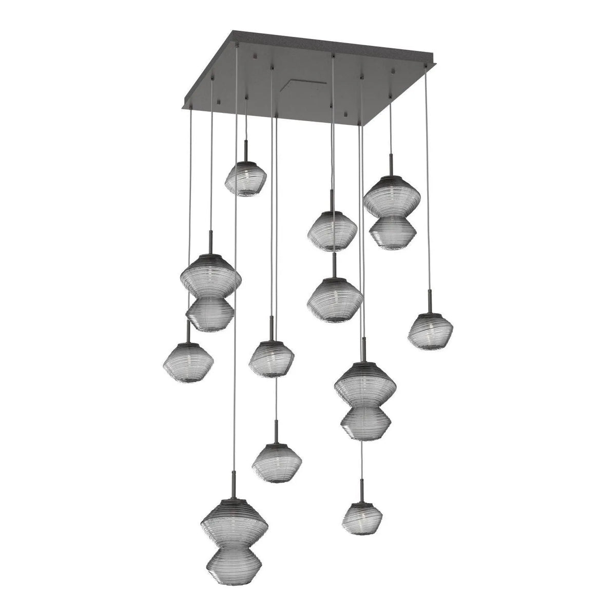 Hammerton Studio - CHB0089-12-GP-S-C01-L1 - LED Chandelier - Mesa - Graphite